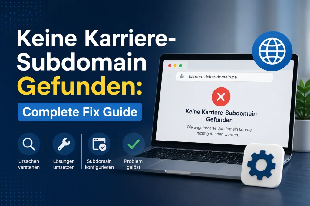 keine karriere-subdomain gefunden – Causes, Fixes, and Solutions Explained keine karriere-subdomain gefunden
