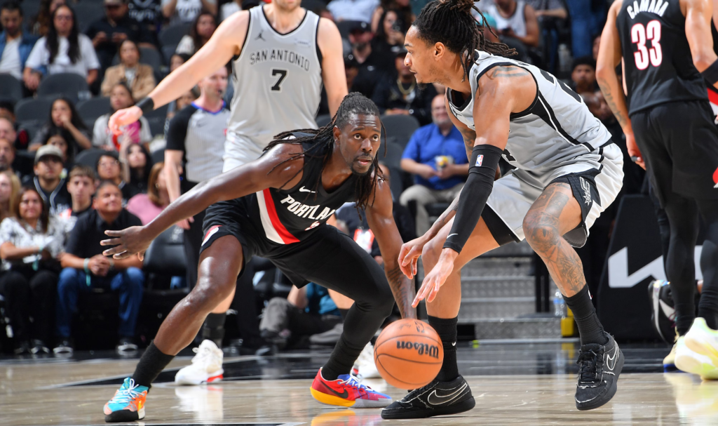 spurs vs trail blazers