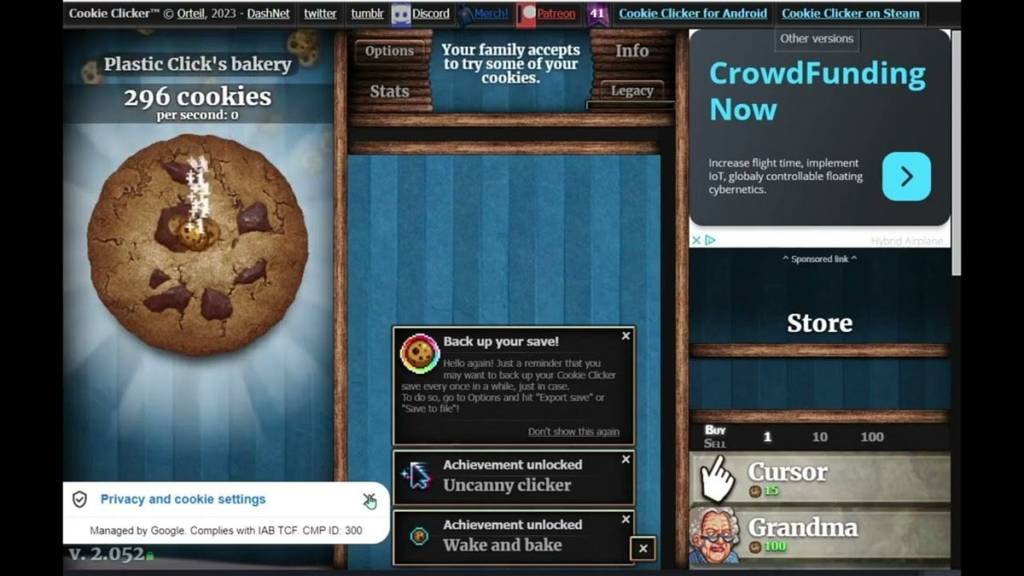 cookie clicker github